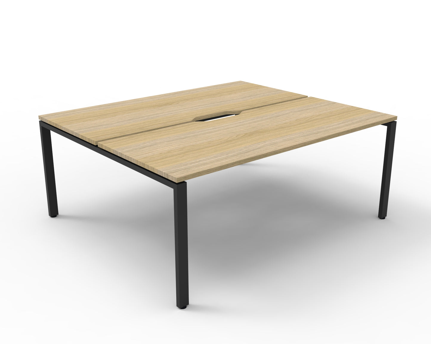 Deluxe Rapid Infinity 2 Person Double Sided Desk Black Profile Leg 1800X750_9032039_D-IPLD2P1875 NO/BL