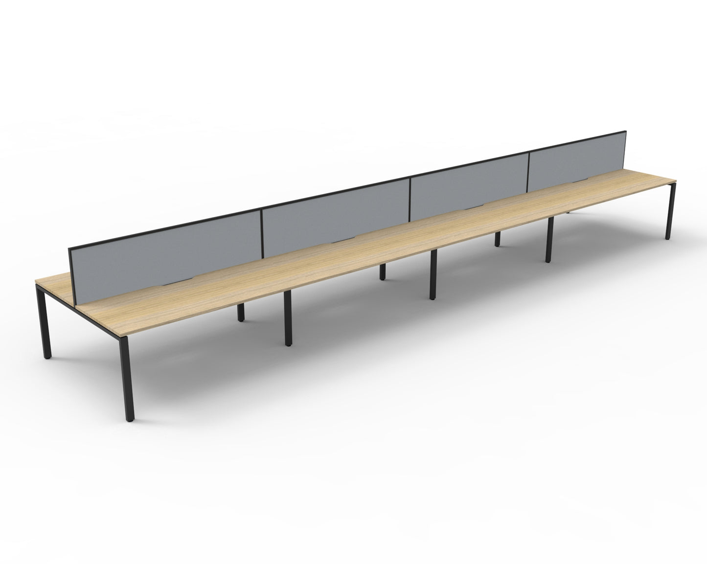 Deluxe Rapid Infinity 8 Person 2 Sided Desk Black Profile Leg 1800X750 Over_9032087_D-IPLDWS8P1875 NO/BL