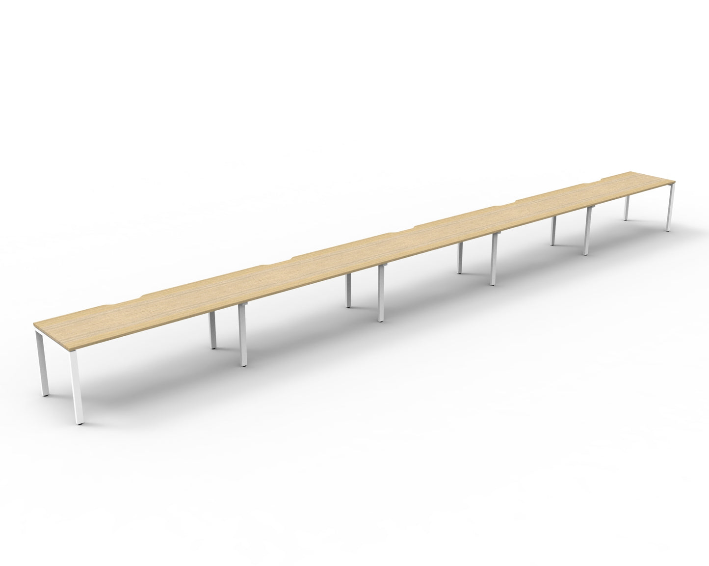 Deluxe Rapid Infinity 5 Person Desk Single Sided White Profile Leg 1800X750 9032119_9032119_D-IPLS5P1875 NO/WS
