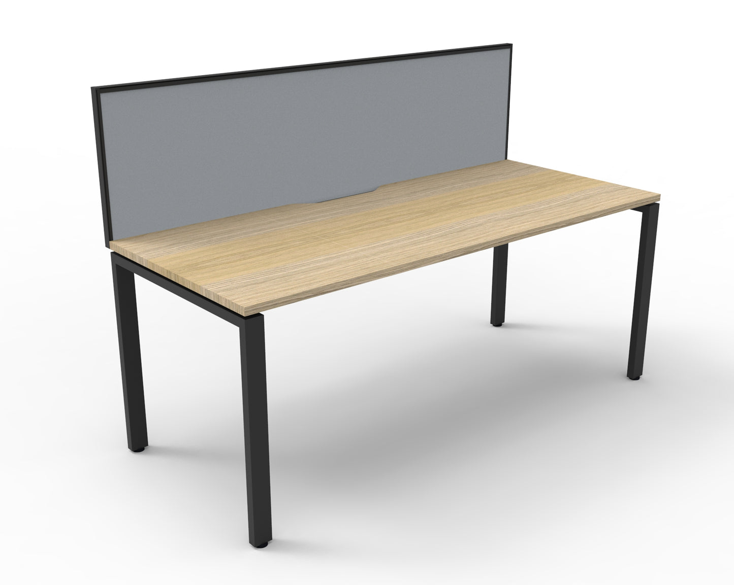 Deluxe Rapid Infinity 1 Person Desk Single Sided Black Profile Leg 1500X750_9032122_D-IPLSWS1P1575 NO/BL