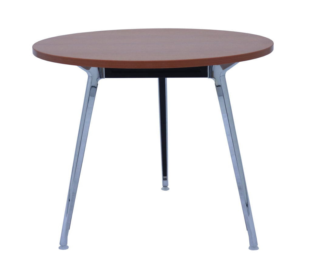 Rapid Air Round Table Polished Aluminium Frame With 1200Mm Dia Cherry Top_9032186_RART12 C_NLA