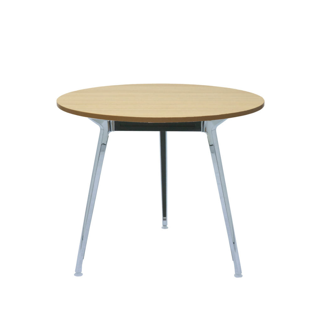 Rapid Air Round Table Polished Aluminium Frame With 1200Mm Dia White Top_9032187_RART12 NW_NLA