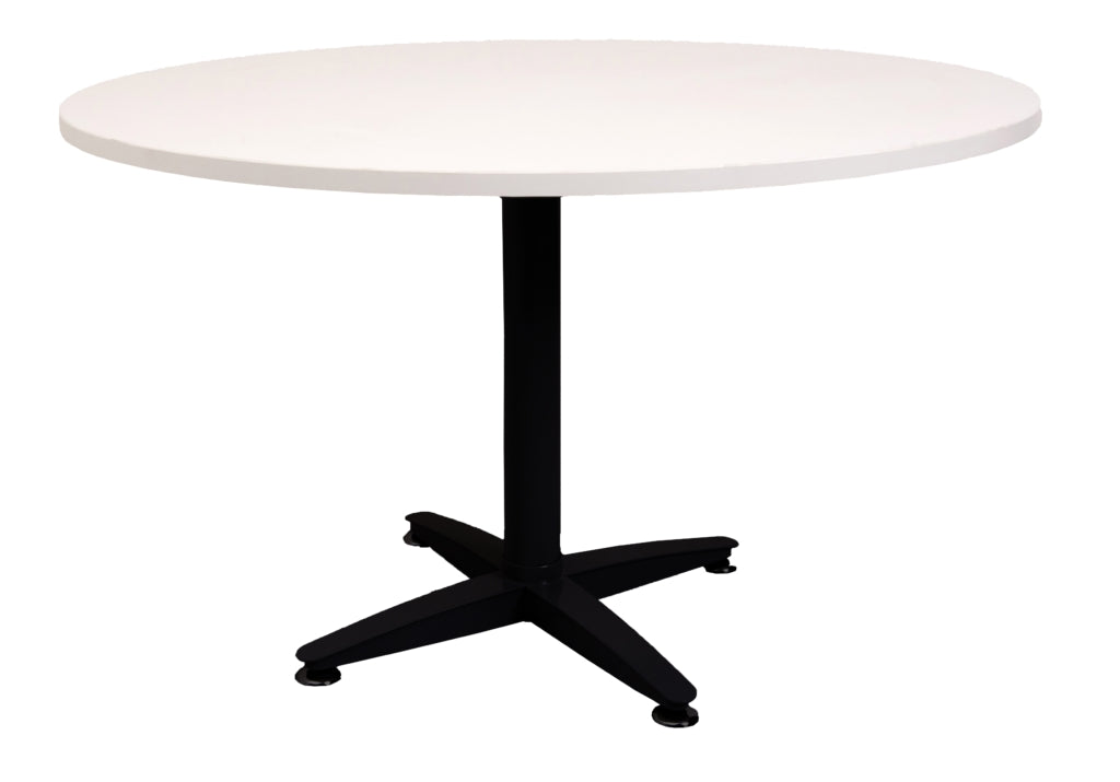Rapid Round Table 4 Star Black P/C Pedestal Frame With 900Mm White Top_9032196_RBRT9 NW