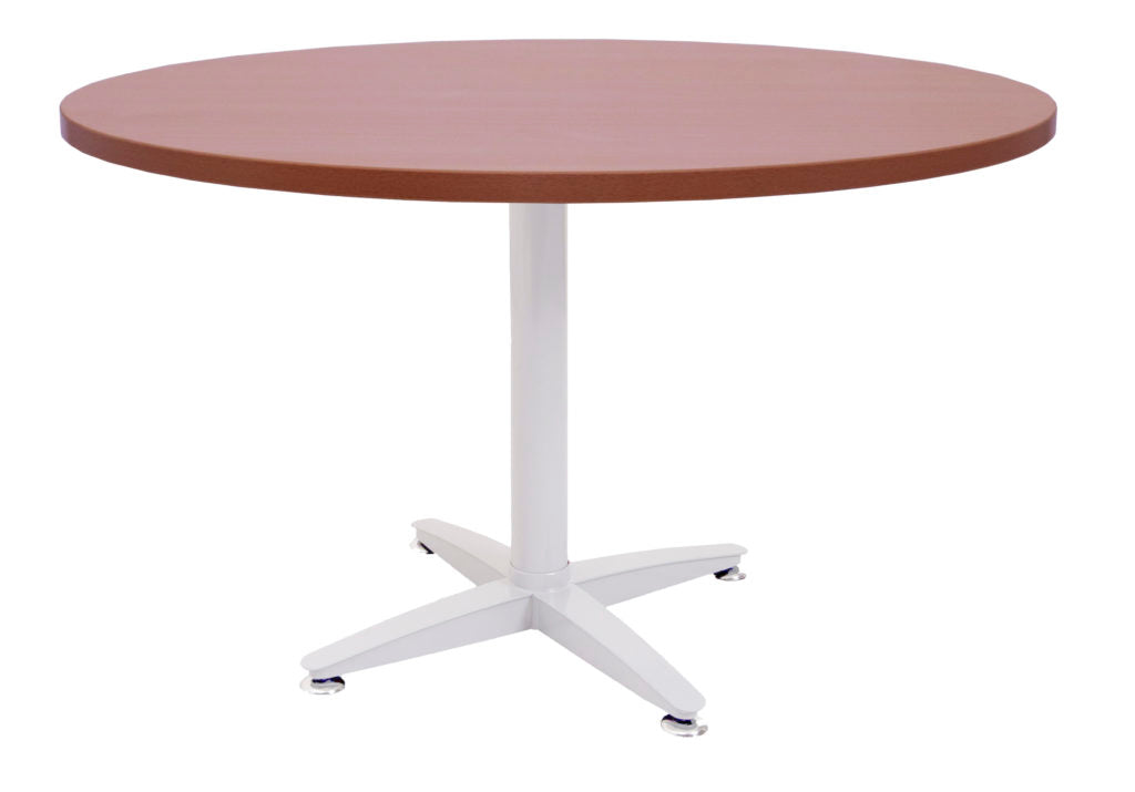 Rapid Span 4 Star Round Table 1200Mmx730Mmh White Base Cherry Top_9032226_RWRT12 C