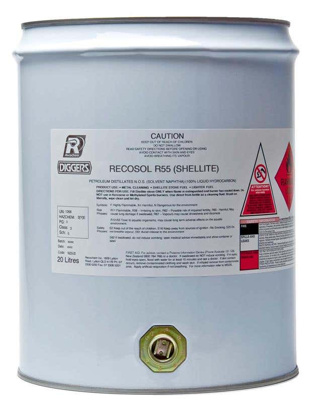Hydrocarbon Solvent Recosol R55 Shellite 20L 90400128 90400128 16225-20