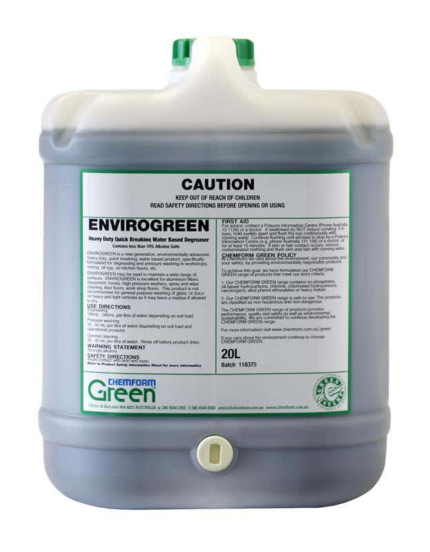Degreaser Heavy Duty Water Based Quick Break Envirogreen 20L 90400351 ENVIROGREEN.20