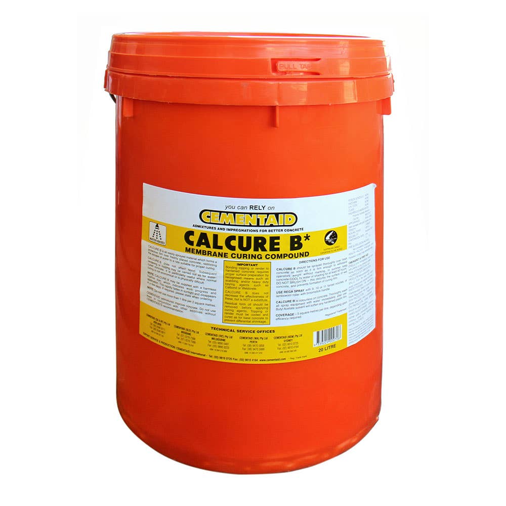 Concrete Curing Compound Calcure B Water Based 205L Cementaid 90440225 CUB205