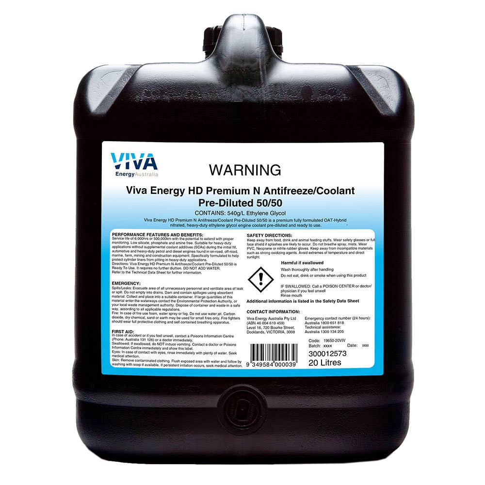 Coolant HD Premium N Anti-Freeze 50/50 20L Shell 90440457 300012573