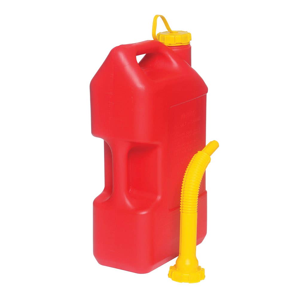 Plastic Fuel Can with Pourer Red 10L 90450089 310300-002