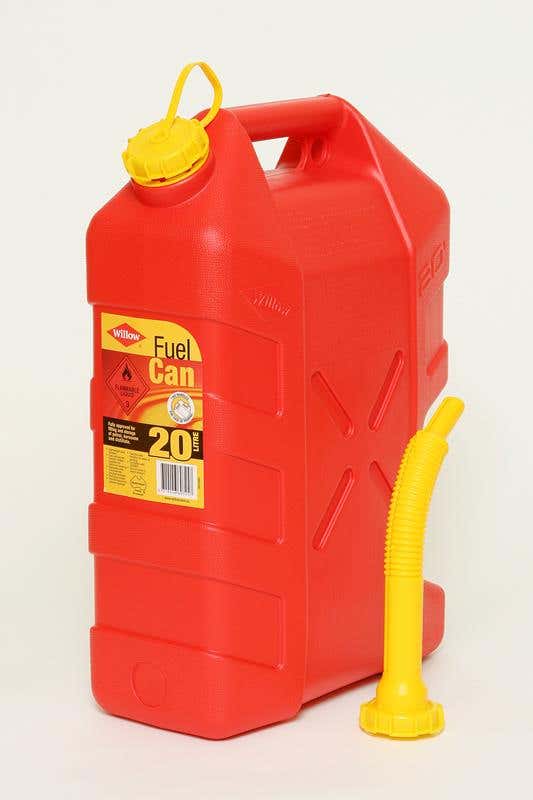 Plastic Fuel Jerry Can with Pourer Red 20L 90458002 310200-002