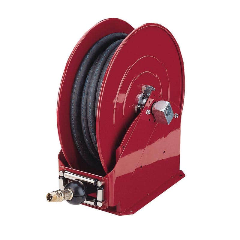 Hose Reel Assembly Air/Water/Oil/Fuel Metal Frame 19mm x 25m 1,000psi 8080-F Alemlube 90470085 8080-F