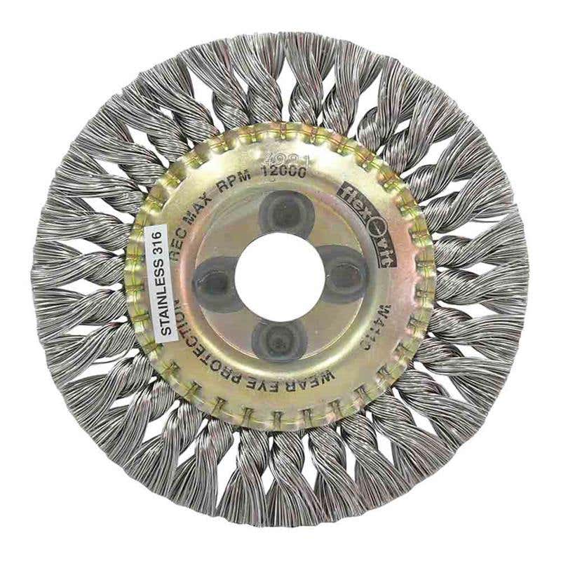 Wheel Wire Stainless Steel Twist Knot Pipeliner 125 x 22 x 6mm 26G 30K 90560032 00310421395