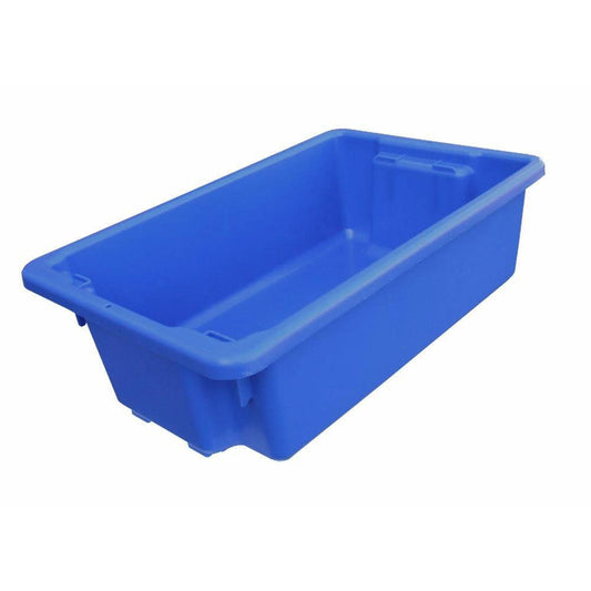 Plastic Crate 32L Blue 645 x 413 x 210mm Stack + Nest 90560085 NR-32LTR-056-BL