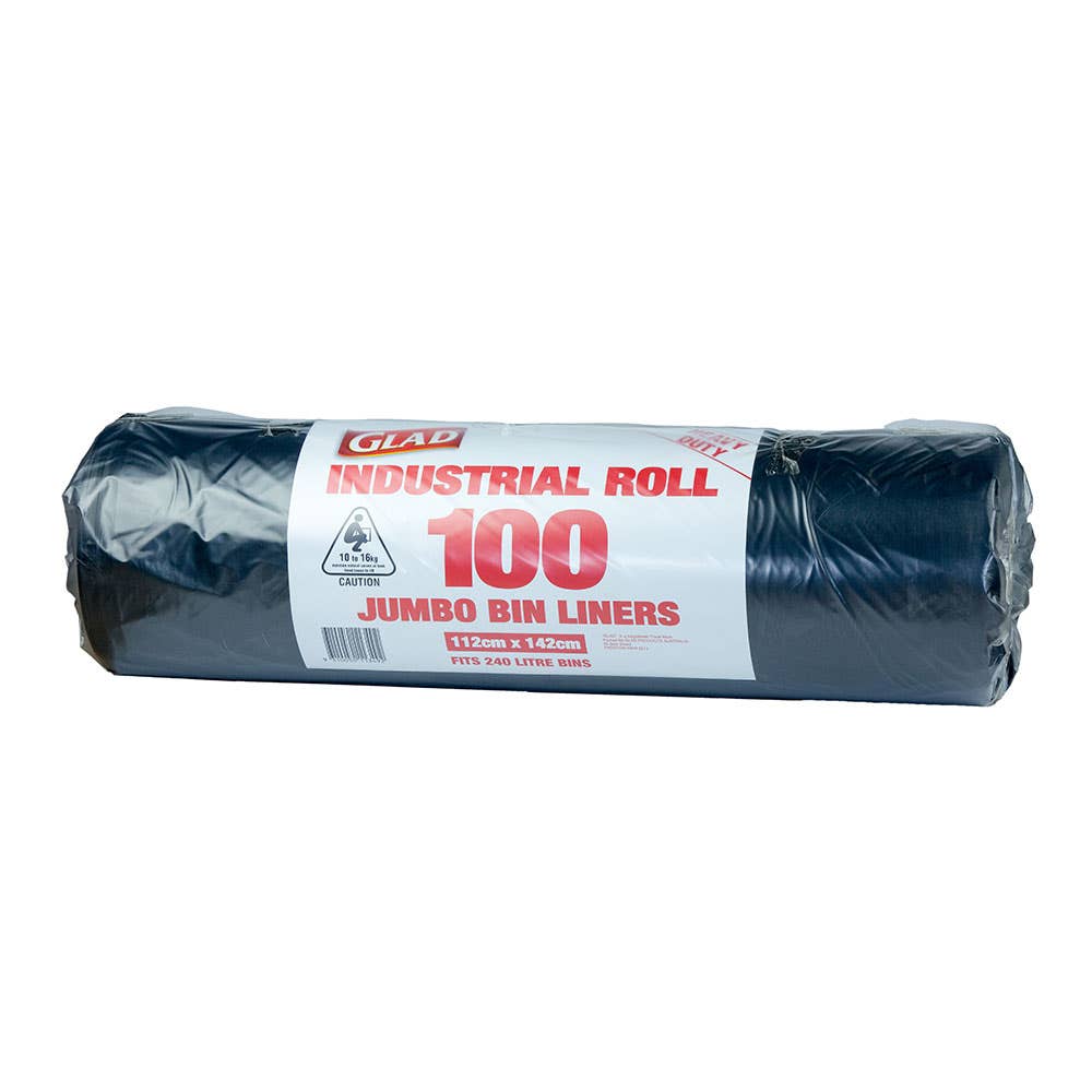 Glad&reg; LLDPE Bin Bags Black 240L 100 Pk 90590003 B201