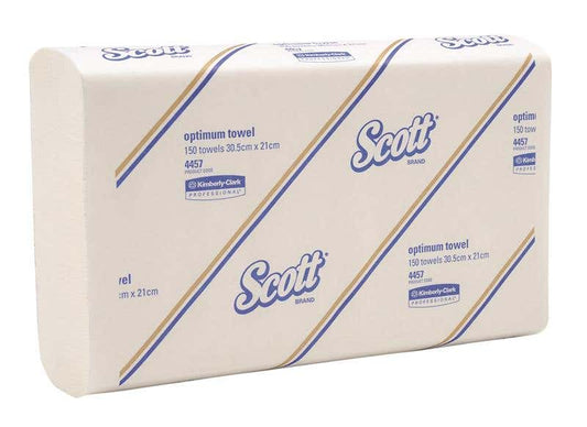 Optimum Hand Towels White 305 x 210mm 16 Pk 90610035 4457