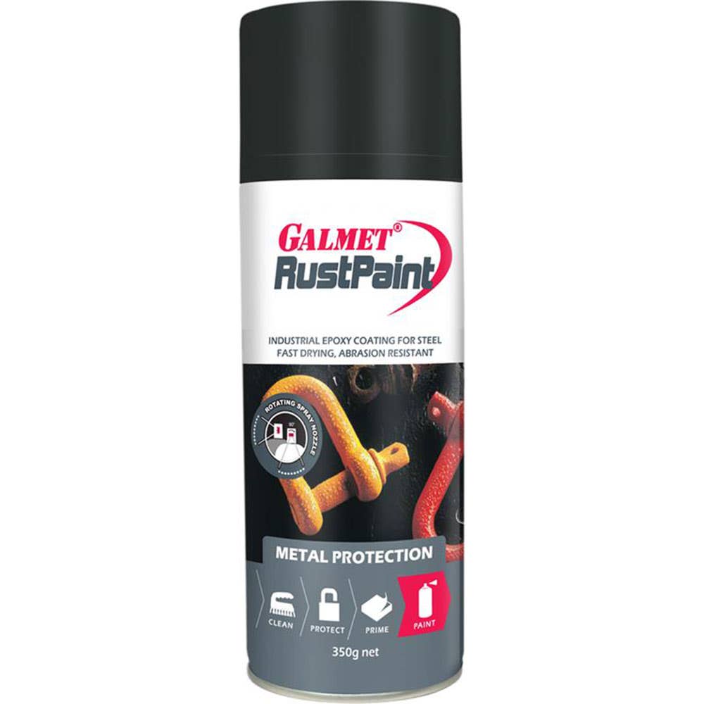 RustPaint Aerosol Flat Black 350g 90688049 GRPBFA