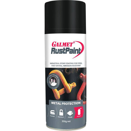 RustPaint Aerosol Gloss Black 350g 90690028 GRPBLA