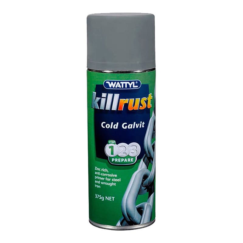 Paint Galvanising Killrust Cold Galvit Aerosol 375ml Wattyl 90690101 114311.537