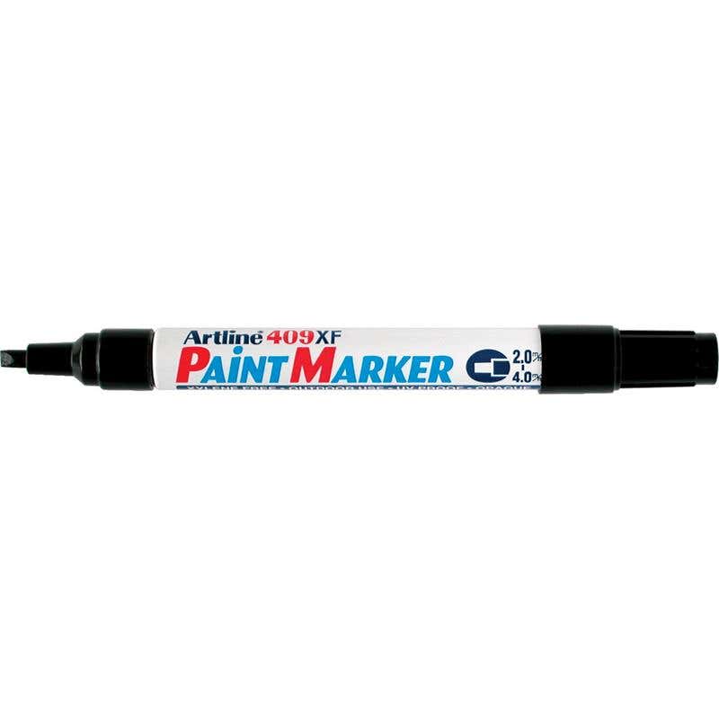 Marker Paint Chisel Black 2-4mm Artline 409XF 90830002 140901