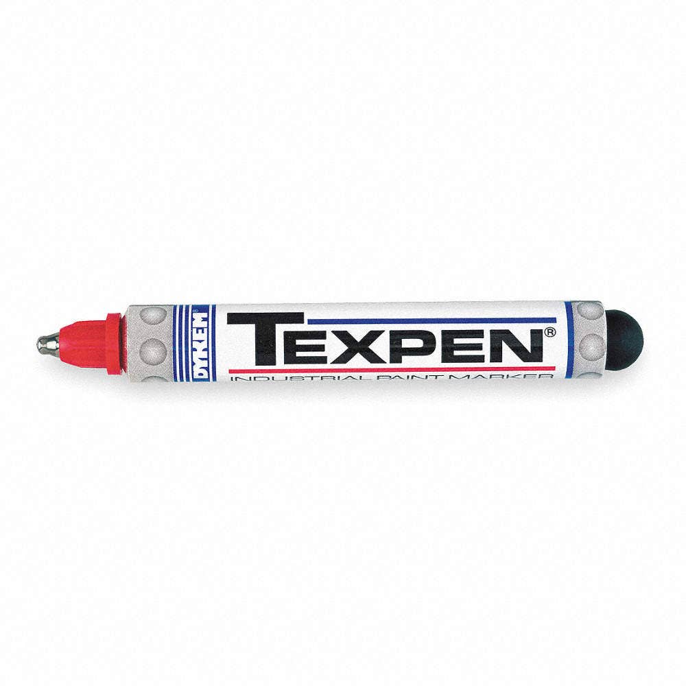 Marker Paint Ball Industrial Underwater Red 2.4mm Dalo 90870008 TEXPENS-RED