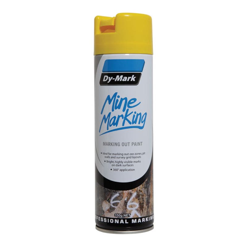Mine Marking Paint Trigger Vertical Yellow Aerosol 350g Dy-Mark_90880019_38033505