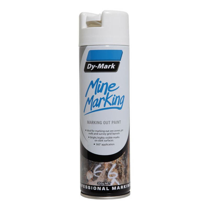 Mine Marking Paint Trigger Vertical White Aerosol 350g Dy-Mark_90880020_38033511