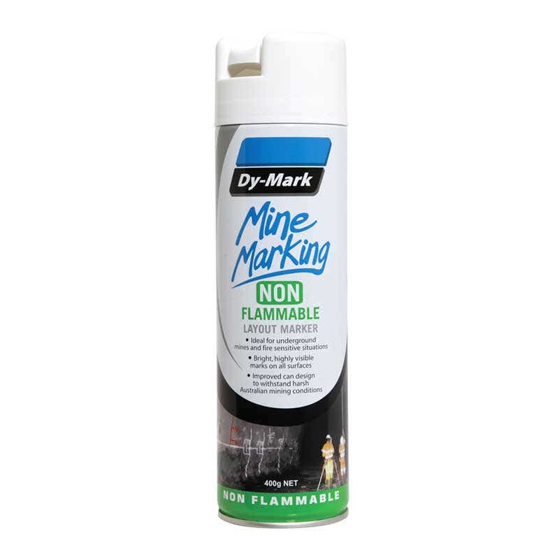 Marking Paint Mine Marking Non-Flammable Vertical White Aerosol 400g Dy-Mark 90880025 38043511
