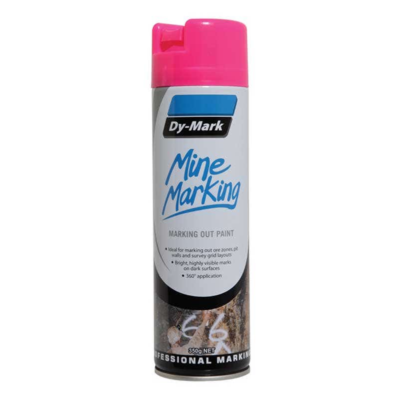 Mine Marking Paint Trigger Vertical Fluoro Pink Aerosol 350g Dy-Mark_90880030_38033529