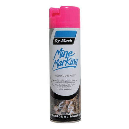 Mine Marking Paint Trigger Vertical Fluoro Pink Aerosol 350g Dy-Mark_90880030_38033529