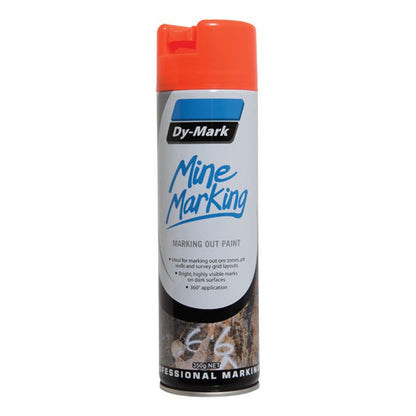 Mine Marking Paint Trigger Vertical Fluoro Orange Aerosol 350g Dy-Mark_90880031_38033526