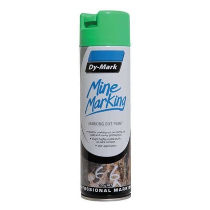 Mine Marking Paint Trigger Vertical Fluoro Green Aerosol 350g Dy-Mark_90880033_38033524