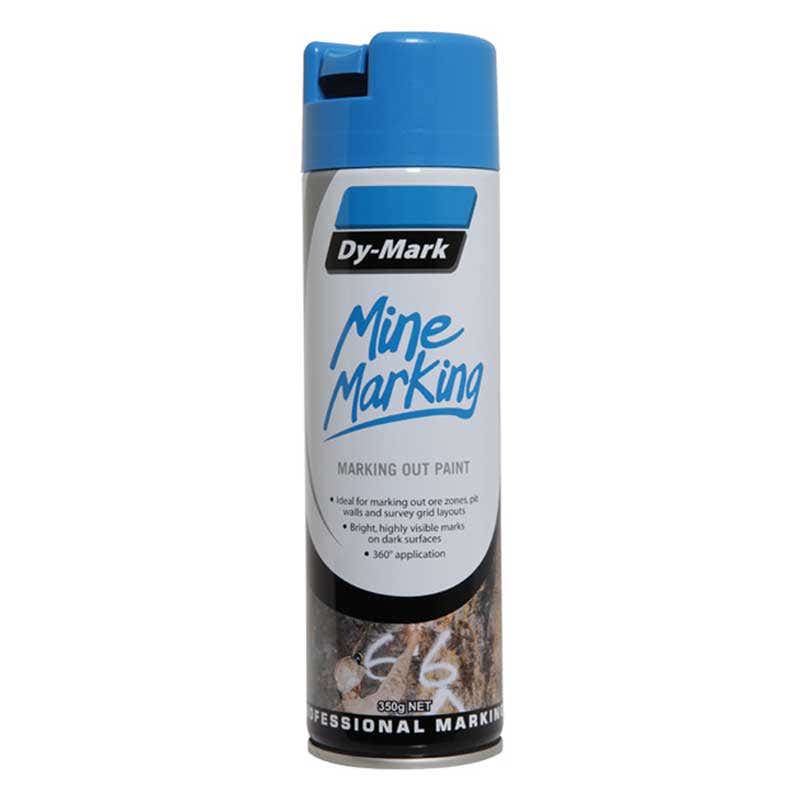 Mine Marking Paint Trigger Vertical Fluoro Blue Aerosol 350g Dy-Mark_90880034_38033523