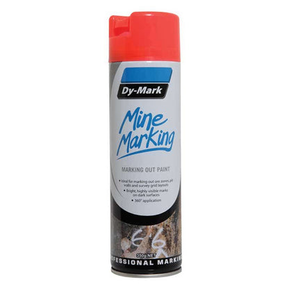 Mine Marking Paint Trigger Vertical Fluoro Red Aerosol 350g Dy-Mark_90880035_38033522