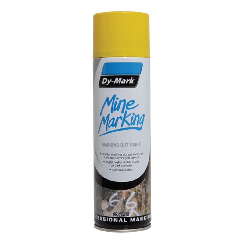 Mine Marking Paint Trigger Horizontal Yellow Aerosol 350g Dy-Mark_90880050_38013505