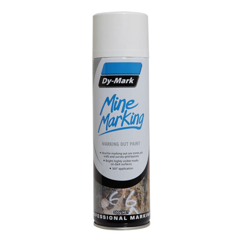 Mine Marking Paint Trigger Horizontal White Aerosol 350g Dy-Mark_90880052_38013511