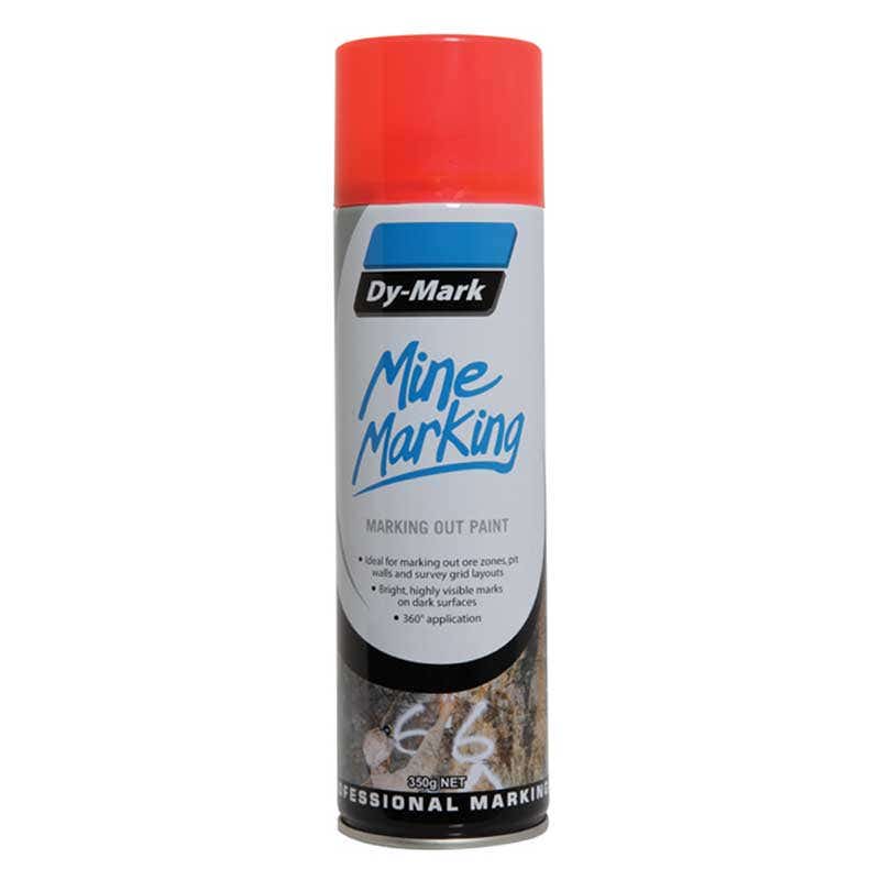 Mine Marking Paint Trigger Horizontal Fluoro Red Aerosol 350g Dy-Mark_90880054_38013522