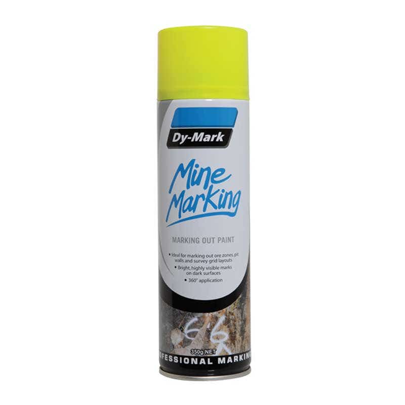 Mine Marking Paint Trigger Horizontal Fluoro Yellow Aerosol 350g Dy-Mark_90880057_38013525