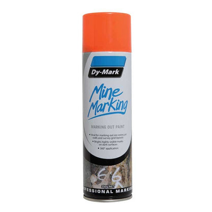 Mine Marking Paint Trigger Horizontal Fluoro Orange Aerosol 350g Dy-Mark_90880058_38013526