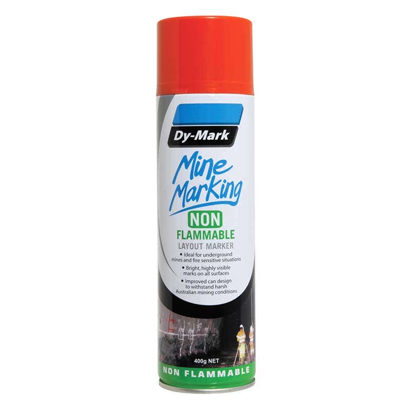 Marking Paint Mine Marking Non-Flammable Horizontal Orange Aerosol 400g Dy-Mark 90888017 38023506