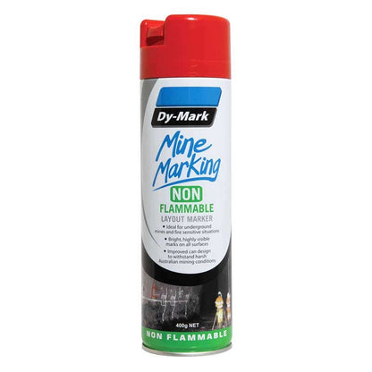 Marking Paint Mine Marking Non-Flammable Vertical Red Aerosol 400g Dy-Mark 90888021 38043502