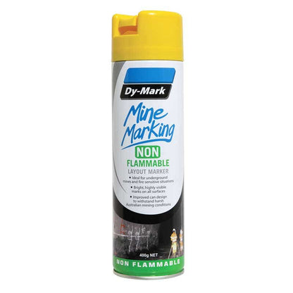 Marking Paint Mine Marking Non-Flammable Vertical Yellow Aerosol 400g Dy-Mark 90888022 38043505