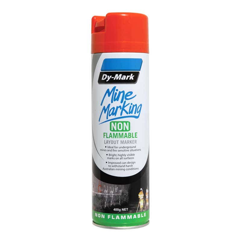 Marking Paint Mine Marking Non-Flammable Vertical Orange Aerosol 400g Dy-Mark 90888023 38043506