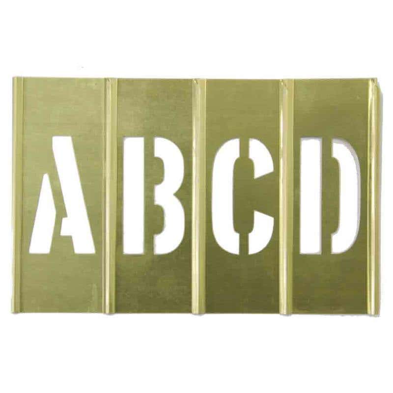 Stencils Brass Interlocking Letters A - Z 100mm 13711100 Dy-Mark 90940025 13711100