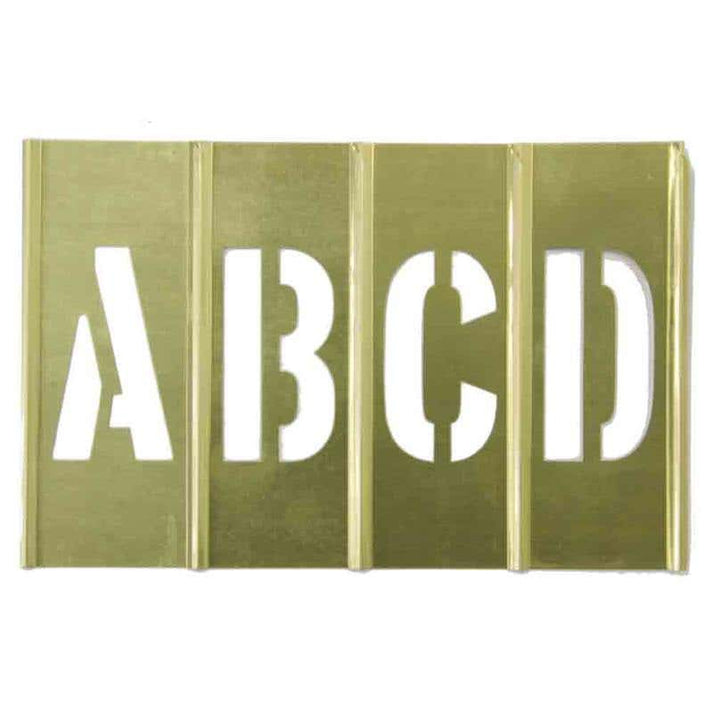Stencils Brass Interlocking Letters A - Z 50mm 13711050 Dy-Mark – ATOM