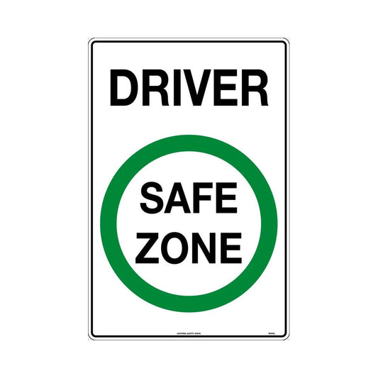 Sign Driver Safety Zone 600 X 400mm Metal_40059283_9100LM