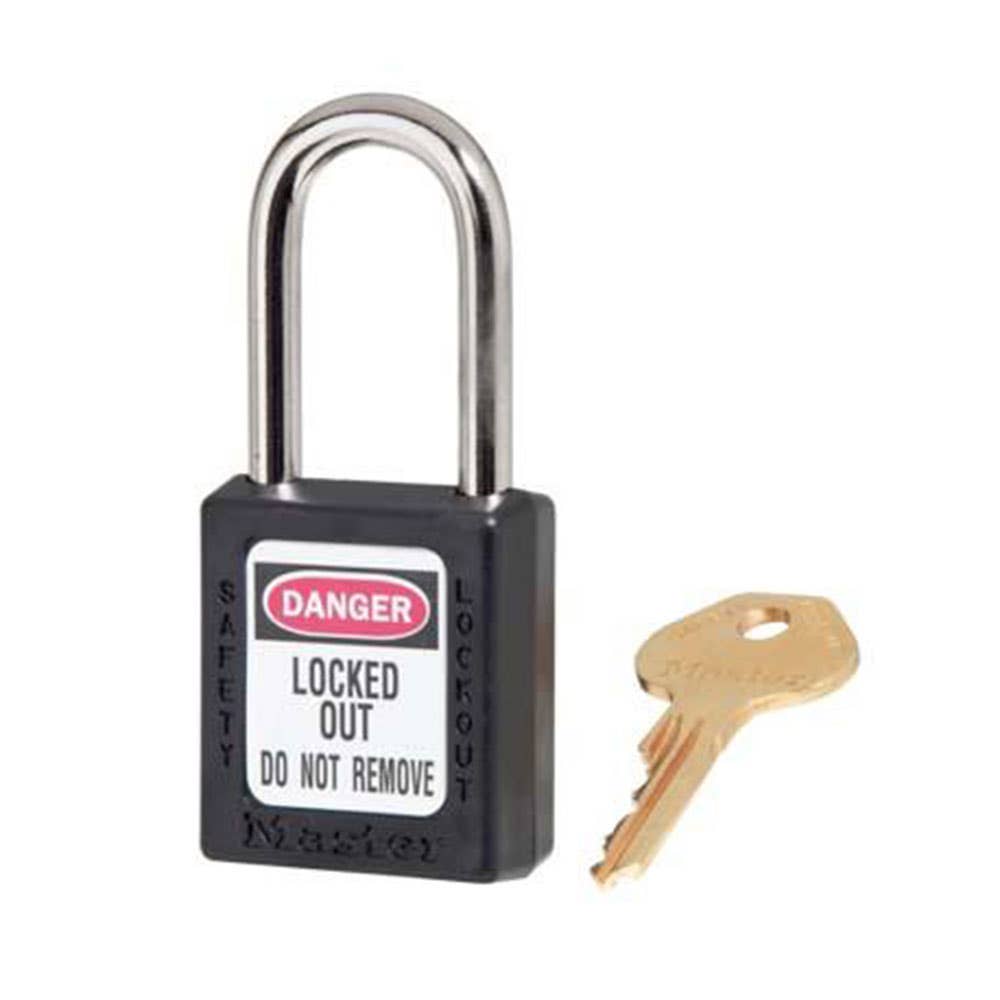 Zenex&trade; Lockout Padlock Keyed Different 38/44mm Black 91010020 0410BLK