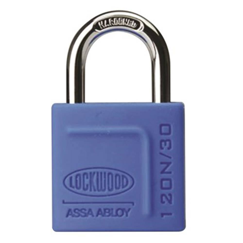 Brass/Nylon High Security Padlock Blue 30 x 18mm 91010058 120N/30/118/DP