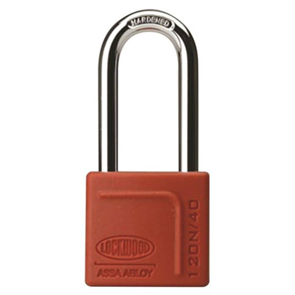 Brass/Nylon High Security Padlock Red 40 x 50mm 91010112 120N/40/150/DP