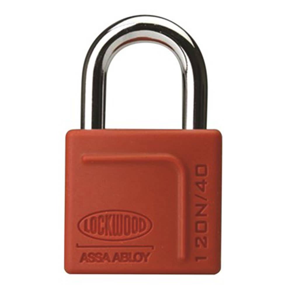 Brass/Nylon High Security Padlock Red 40 x 25mm 91010123 120N/40/125/DP