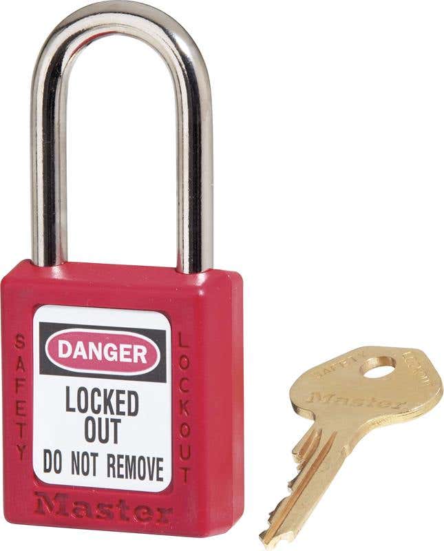 Padlock Lockout Lightweight Zenex KA Red Pk 3 91010193 0410REDKA3